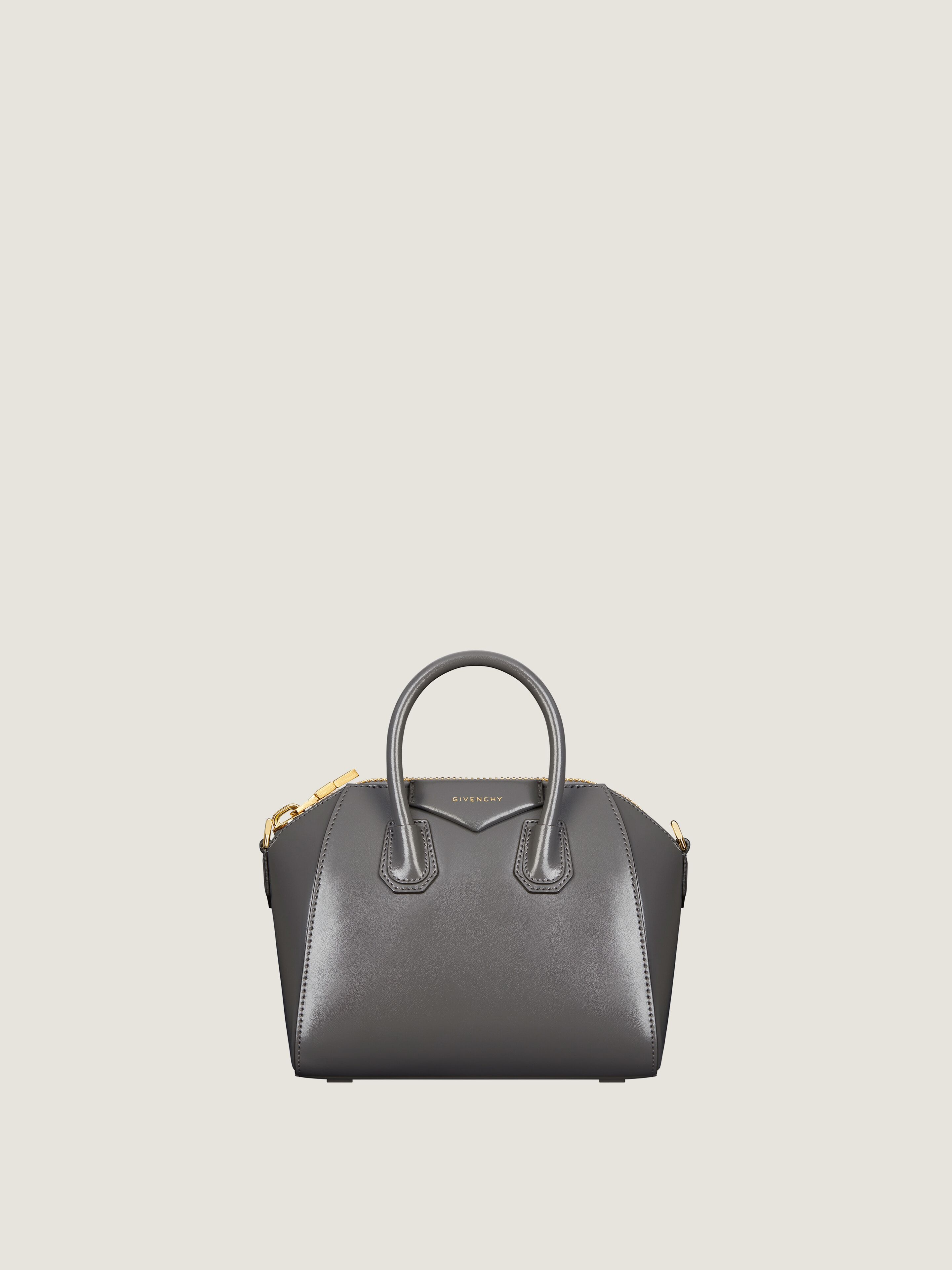 Mini Antigona bag in Box leather